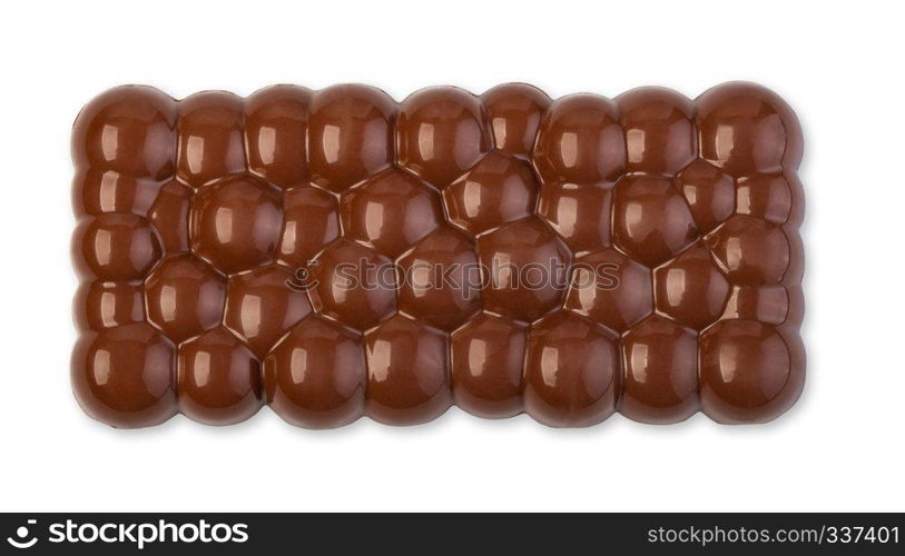 chocolate bar isolated on white background. chocolate bar