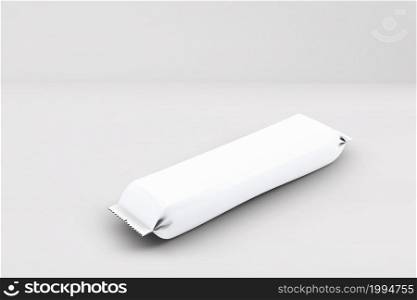 Chocolate Bar packaging blank pack empty template.Mock up.Realistic photo. 3D rendering