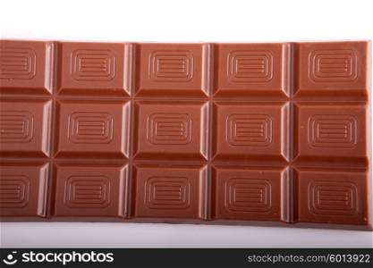 Chocolate bars, isolated over white background