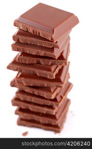 chocolate bars stack