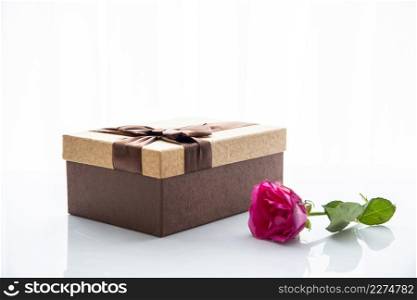 chocolate box gift rose