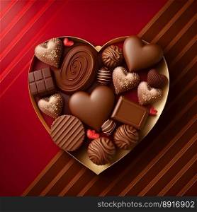 Chocolate box Valentine&rsquo;s Day - Generative ai