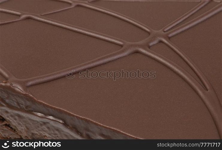 Chocolate Cake Topping Background Close Up