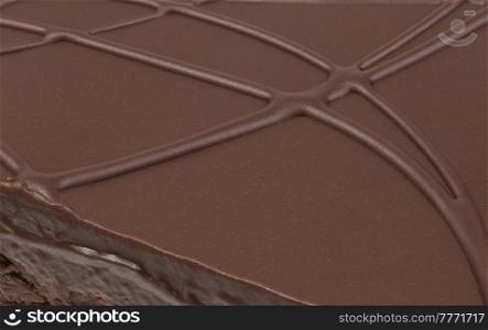 Chocolate Cake Topping Background Close Up