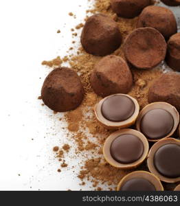 Chocolate Candies ,Close Up Shot