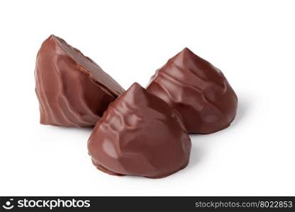 Chocolate candy. Chocolate candy isolated on white background