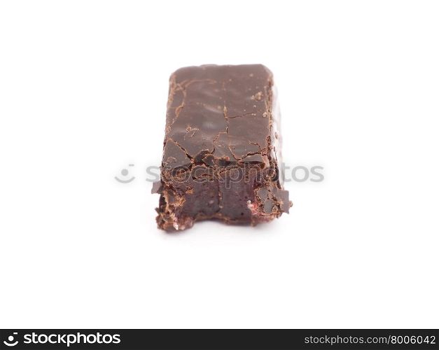 chocolate candy on a white background