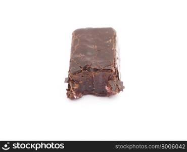 chocolate candy on a white background