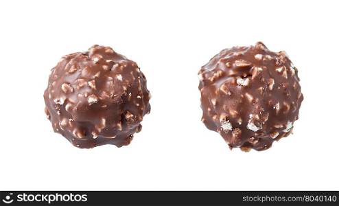 Chocolate candy with nuts