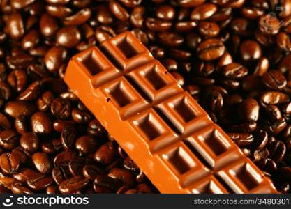 chocolate coffee beans food background