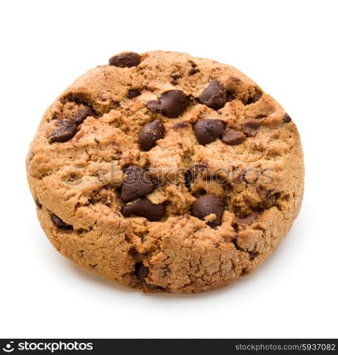 Chocolate cookies isolated on white background cutout
