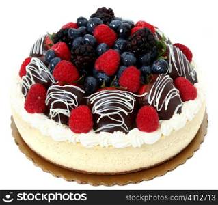 Chocolate Covered Strawberry and Fruit Cheesecake