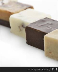 Chocolate Fudge Squares,Close Up