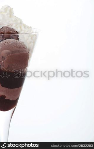 Chocolate ice cream dessert