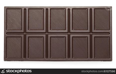 Chocolate isolated on a white