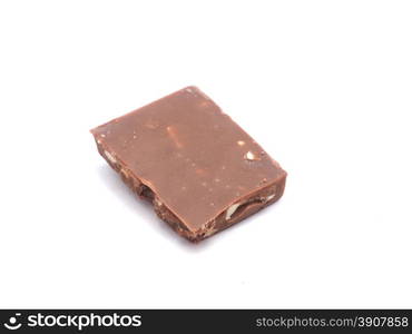 chocolate on a white background