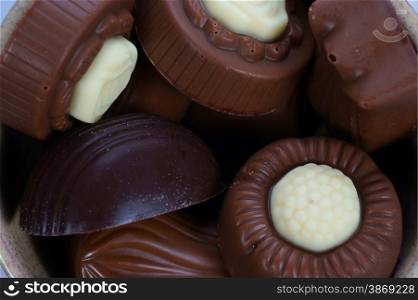 chocolate pralines candy