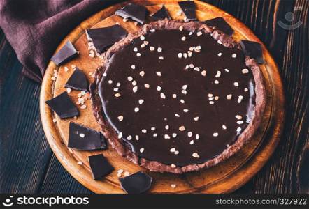 Chocolate salted tart
