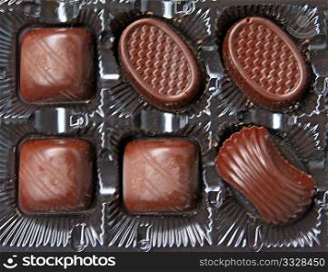 chocolate sweetmeats in box