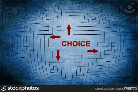 Choice maze concept