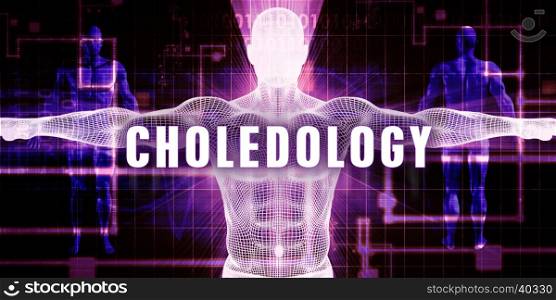 Choledology as a Digital Technology Medical Concept Art. Choledology