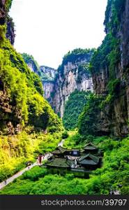 Chongqing Wulong ancient Inn natural bridge Scenic Area