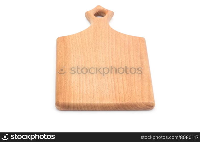 chopping board isolated on white background