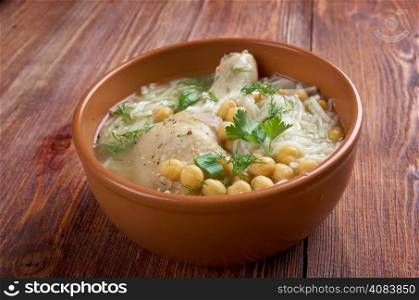Chorba Beida - Algerian White Soup with meat and vegetables