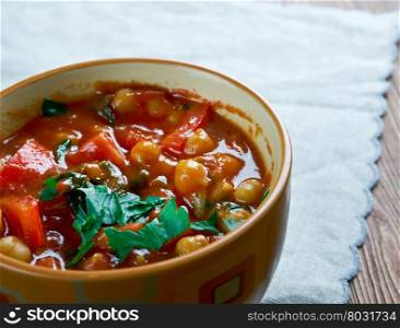 Chorizo chickpea soup