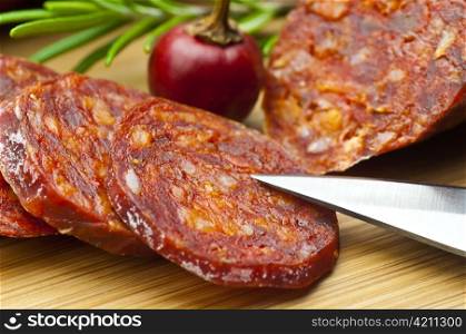 Chorizo sausage of Spain