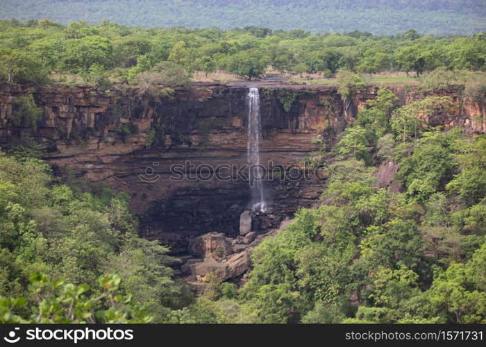 Chota Dhundua waterfall, Panna Tiger Reserve, Madhya Pradesh, India-