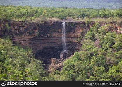 Chota Dhundua waterfall, Panna Tiger Reserve, Madhya Pradesh, India-