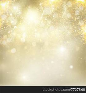 chrismas golden and silver glowing background with bright fire sparkles and lights. chrismas background with sparkles