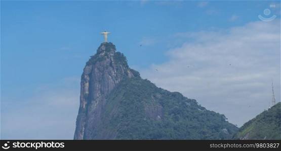 Christ statue over the city of Rio de Janeiro. Brazil
