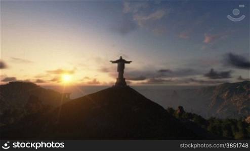 Christ the Redeemer at Sunset, Rio de Janeiro