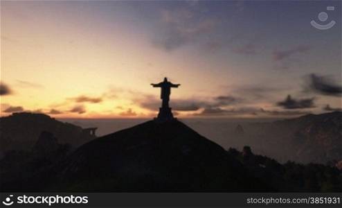 Christ the Redemeer at Sunrise, Rio de Janeiro