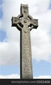 Christian Celtic cross at the graveyard of Chelmsford&rsquo;s Cathedral, England.