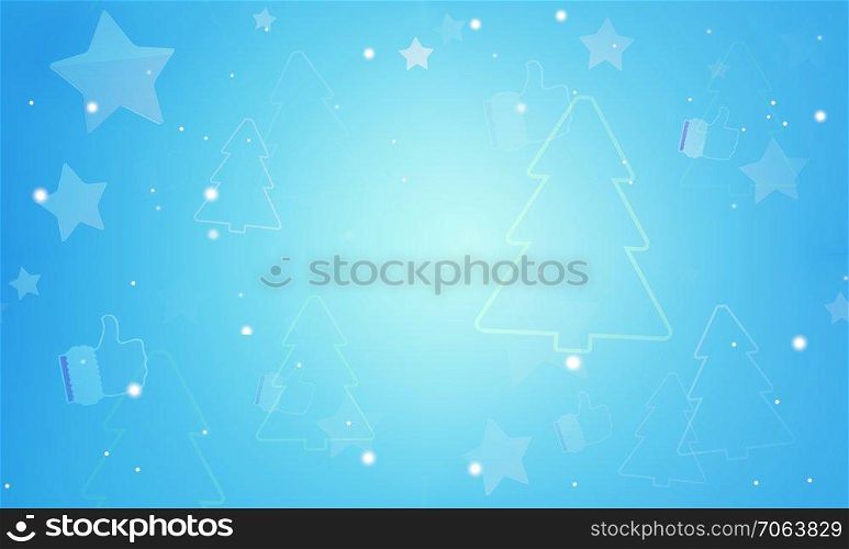 christmas abstract creative silhouette outline background 3d-illustration