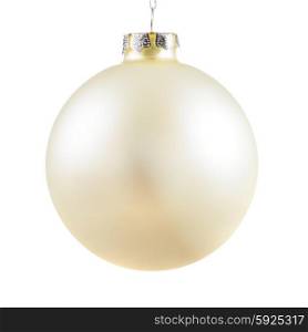 christmas and new year ball isolated on white background. christmas ball closeup