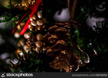Christmas and new year concept. christmas decoration background