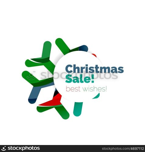 Christmas and New Year geometric banner with text. Christmas and New Year geometric banner with text. illustration