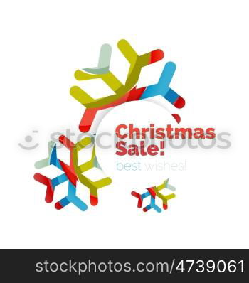 Christmas and New Year geometric banner with text. Christmas and New Year geometric banner with text. illustration