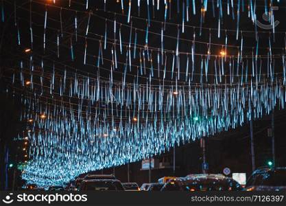 Christmas and New Year in Tbilisi's Streets With Beautiful Illuminations and Decorations
