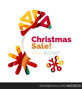 Christmas and New Year sale banner. Christmas and New Year sale banner. illustration