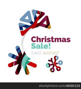 Christmas and New Year sale banner. Christmas and New Year sale banner. illustration