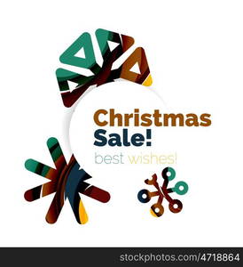 Christmas and New Year sale banner. Christmas and New Year sale banner. illustration