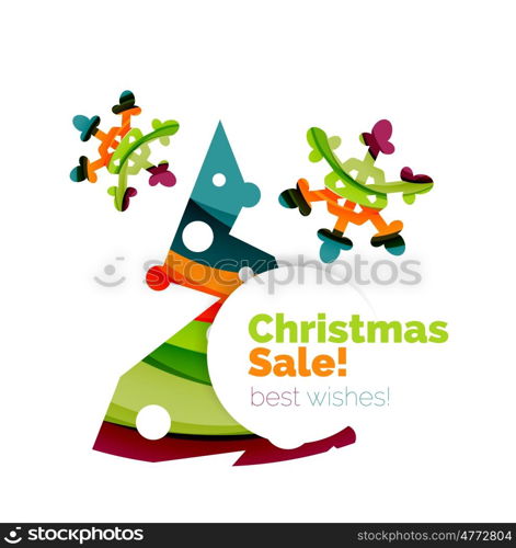 Christmas and New Year sale banner. Christmas and New Year sale banner. illustration