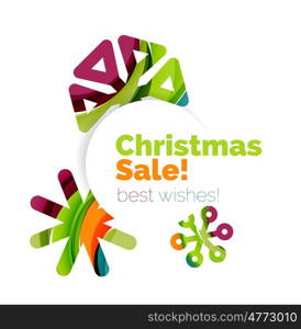 Christmas and New Year sale banner. Christmas and New Year sale banner. illustration