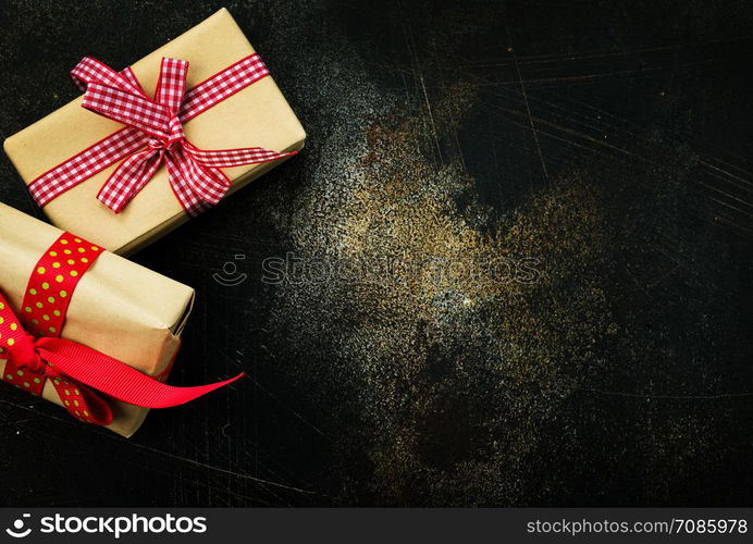 christmas background, christmas decoration on a table, stock photo