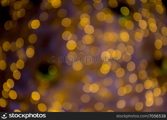 Christmas background. Festive xmas abstract background with bokeh defocused lights.